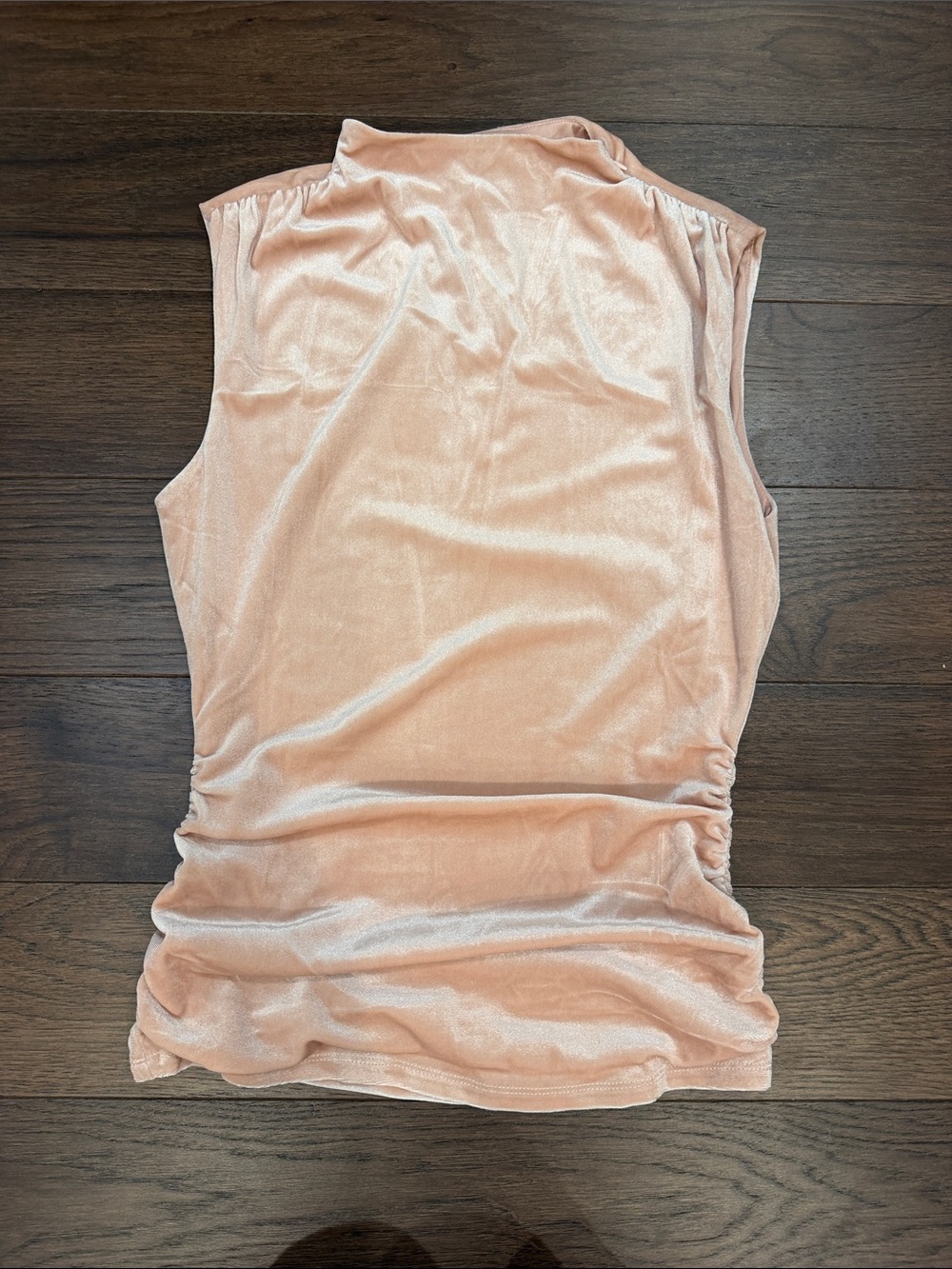 Les Serin Sleeveless Mock Neck Velvet Top - Blush Size Medium NWT - C67-101